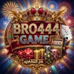 Bro444 Game Android APK interface with gaming dashboard and wallet system